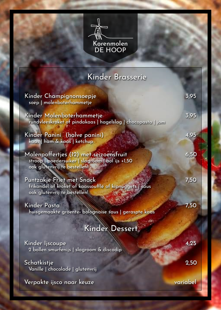 kindermenu